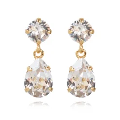 Örhängen Mini Drop Crystal (Guld)>Caroline Svedbom Sale