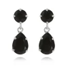 Örhängen Mini Drop Jet (Rhodium)>Caroline Svedbom Online