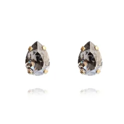 Örhängen Petite Drop Stud Black Diamond (Guld)>Caroline Svedbom Outlet