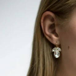 Örhängen Timo Crystal (Rhodium)>Caroline Svedbom Outlet