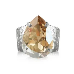 Ring Classic Drop Golden Shadow (Rhodium)>Caroline Svedbom Discount