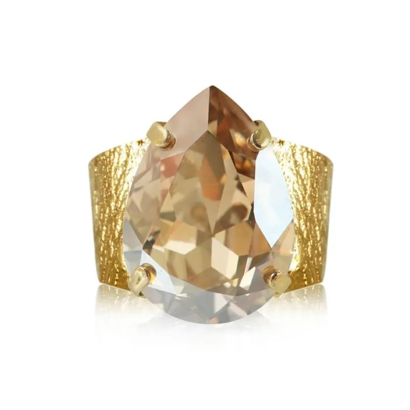 Ring Classic Drop Golden Shadow (Guld)>Caroline Svedbom Clearance