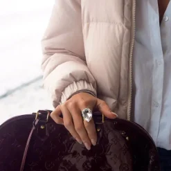 Ring Perfect Drop Crystal (Rhodium)>Caroline Svedbom Sale