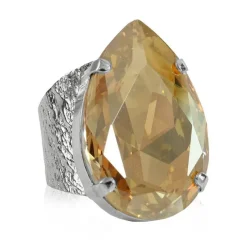 Ring Perfect Drop Golden Shadow (Rhodium)>Caroline Svedbom Sale