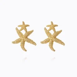 Sea Star Twin Örhängen (Guld)>Caroline Svedbom New