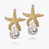 Sea Star Drop Örhängen / Crystal (Guld)>Caroline Svedbom Best