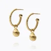 Shell Loops Örhängen / (Guld)>Caroline Svedbom Discount