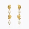 Shell Pearl Örhängen / Pearl (Guld)>Caroline Svedbom Clearance