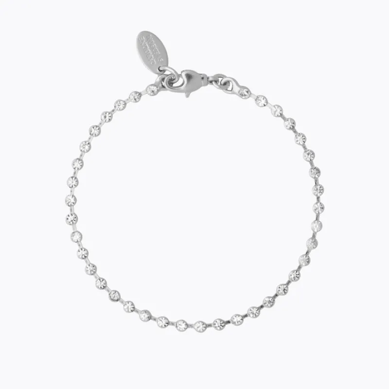 Caroline Svedbom Siri Armband Rhodium / Crystal>Caroline Svedbom Armband Outlet