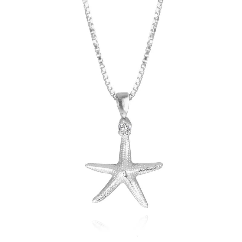 Starfish Halsband Guld Crystal>Caroline Svedbom Best