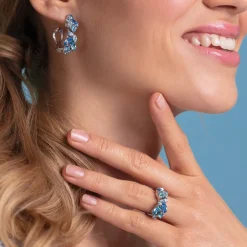 Stella Örhängen / Blue Combo (Guld)>Caroline Svedbom Sale