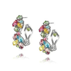Stella Örhängen / Rainbow Combo (Rhodium)>Caroline Svedbom Hot