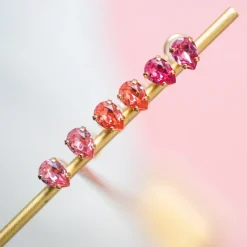 Superpetite Drop Örhängen / Rose Peach (Guld)>Caroline Svedbom