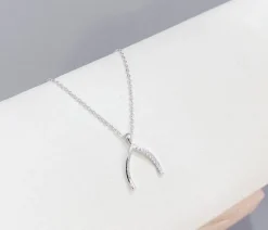 Celine Estelle Elegant Silverhalsband med CZ 42+5 cm>KAMPANJ Best