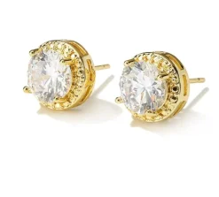 Guld Studs Örhängen CZ – CEEG081>Celine Estelle Outlet