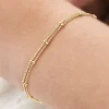 Guldarmband med 18K förgyllning 15+5 cm>Celine Estelle Sale