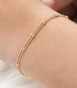 Guldarmband med 18K förgyllning 15+5 cm>Celine Estelle Sale