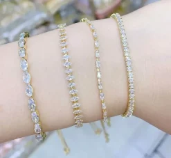 Guldarmband 18K förgyllning – CZ>Celine Estelle Clearance
