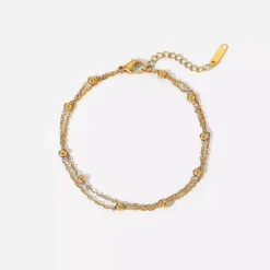 Guldarmband med 18K förgyllning – 16+4 cm>Celine Estelle