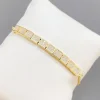 Guldarmband med 18K förgyllning och cubic zirconia stenar- Reglerbart>Celine Estelle Outlet