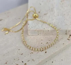 Guldarmband med 18K förgyllning med cubic zirconia>Celine Estelle Discount