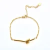 Guldarmband med 18K förgyllning 18 cm + 4 cm>Celine Estelle Sale