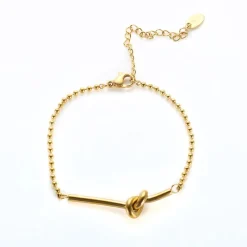 Guldarmband med 18K förgyllning 18 cm + 4 cm>Celine Estelle Sale