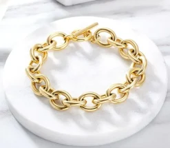 Guldarmband med 18K förgyllning 18 cm>Celine Estelle Hot