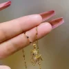 Celine Estelle Guldhalsband med 18K förgyllning med CZ>KAMPANJ Best