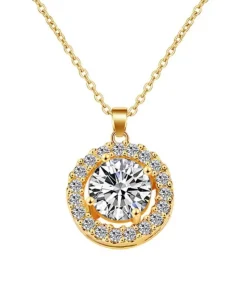 Celine Estelle Guldhalsband med 18K och CZ 40+5 cm>KAMPANJ Best