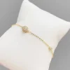 Reglerbart Guldarmband med 18K förgyllning och CZ 16+4 cm>Celine Estelle Hot