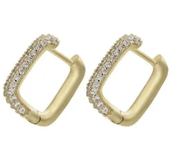 Celine Estelle Örhängen med 18K förgyllning och CZ> Discount