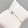 Silverarmband med rund CZ stenar – Reglerbart>Celine Estelle Clearance