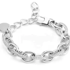 Silverarmband med CZ 17+7 cm>Celine Estelle Sale