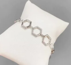 Stilfullt Silverarmband med CZ – Reglerbart>Celine Estelle Best