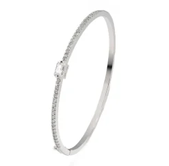 Tunn Silverarmring med CZ>Celine Estelle New