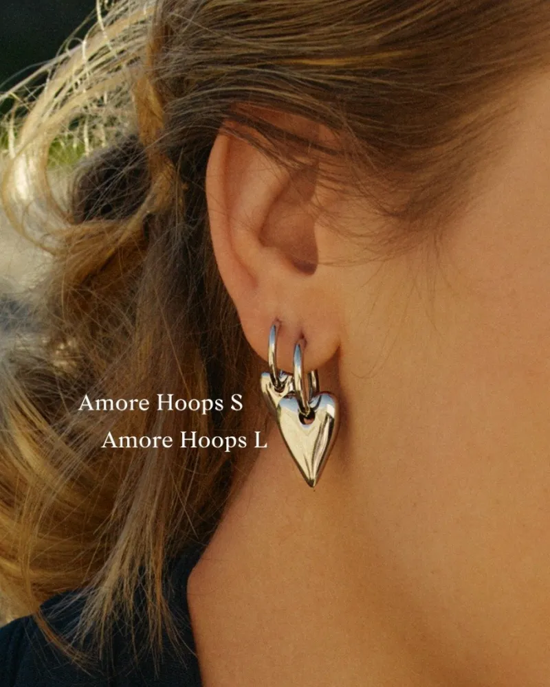Amore Hoops S – Stål>Edblad Discount