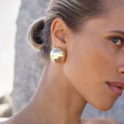 Bead Studs Maxi Guld Örhängen (126059)><noscript><img width=