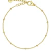 Beaded Kedje Armband Guld>Edblad Best