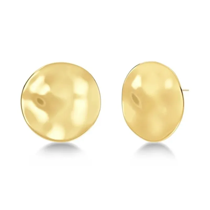 Flowy Studs Maxi Örhängen Guld – 127416>Edblad