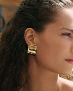 Frame Studs Örhängen Guld><noscript><img width=