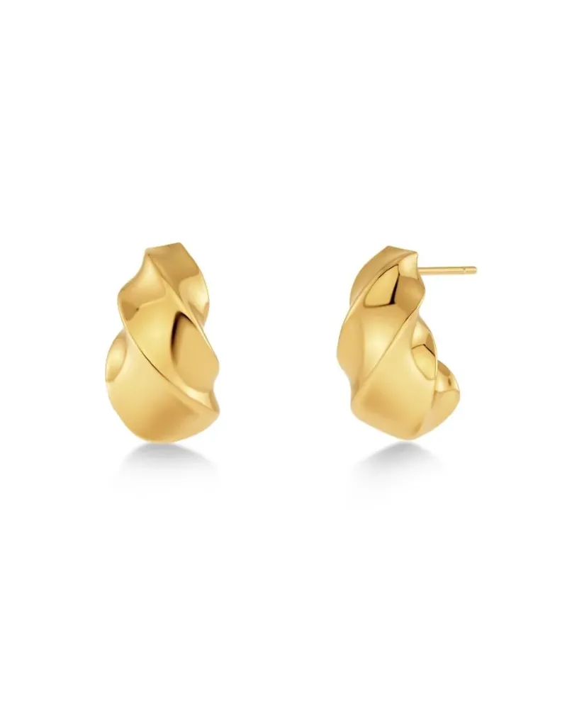 Helix Studs – Guld>Edblad