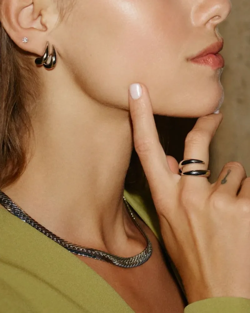 Hera Chain Halsband – Stål>Edblad
