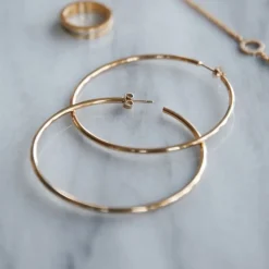 Hoops Örhängen Guld Large (105866)>Edblad Discount