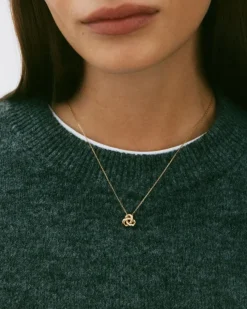 Infinity Knot Halsband S Guld><noscript><img width=