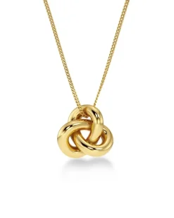 Infinity Knot Halsband L Guld>Edblad
