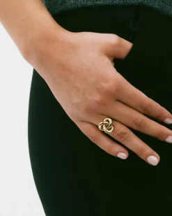 Infinity Knot Ring L Guld><noscript><img width=
