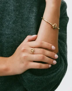 Infinity Knot Ring S Guld><noscript><img width=