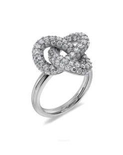 Infinity Knot Sparkle Ring L – Stål>Edblad Best