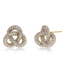Infinity Knot Sparkle Studs L – Guld>Edblad Sale